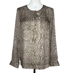 LOFT Ann Taylor Animal Snake Print Women's S